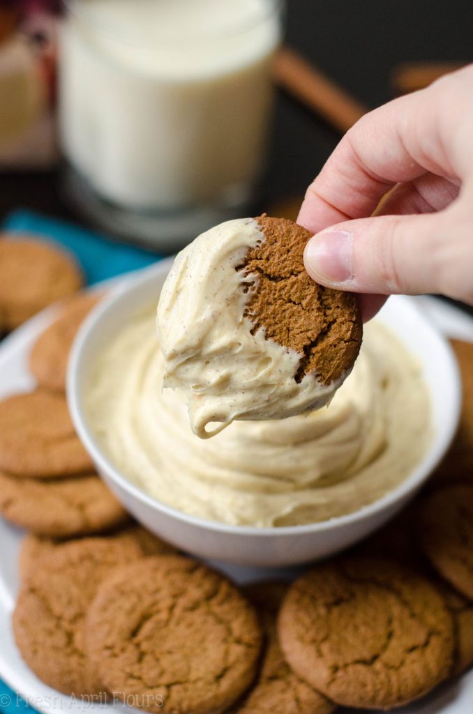 Eggnog Dip: Creamy and perfectly spiced dip reminiscent of the classic Christmas beverage. Add a little rum if you're feeling boozy!