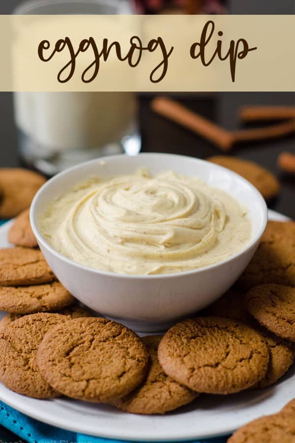 Creamy and perfectly spiced dip reminiscent of the classic Christmas beverage. Add a little rum if you're feeling boozy! via @frshaprilflours