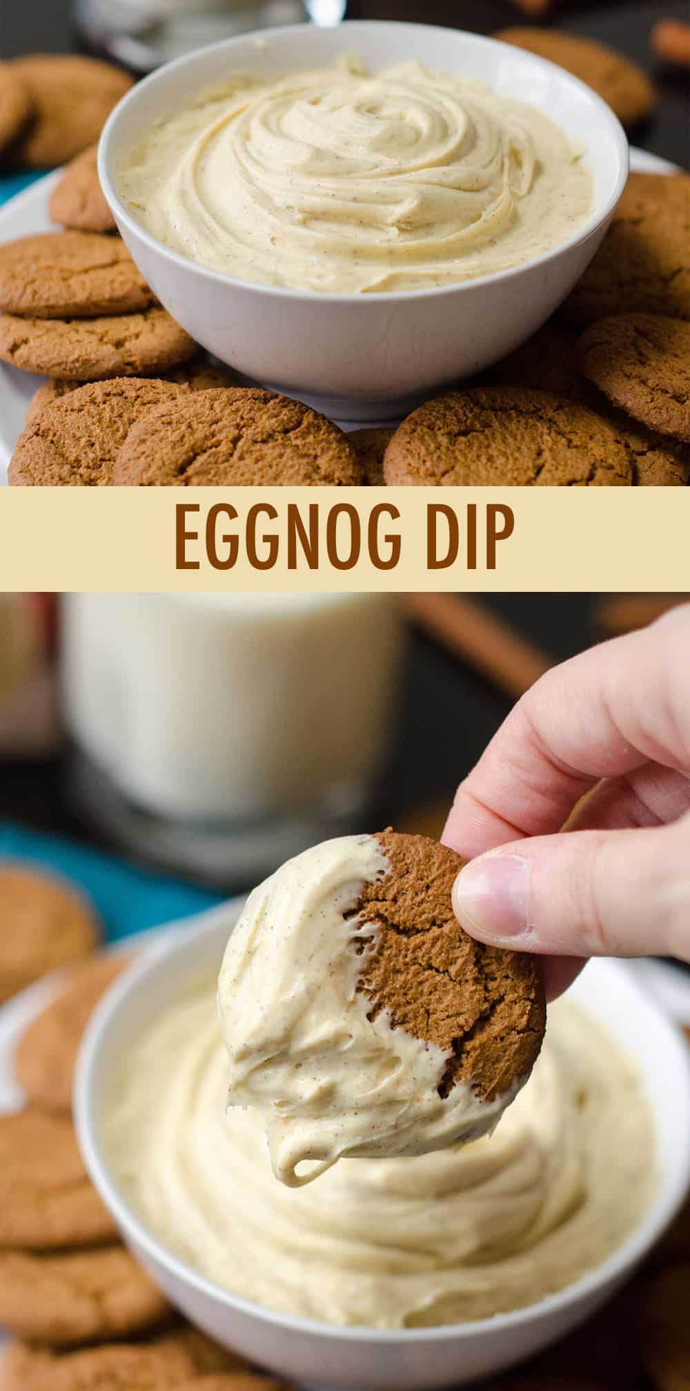 Creamy and perfectly spiced dip reminiscent of the classic Christmas beverage. Add a little rum if you're feeling boozy! via @frshaprilflours