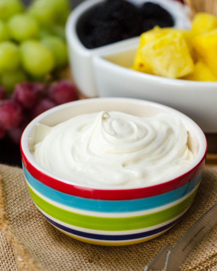 Classic Fruit Dip: Just two ingredients make the easiest and most delectable fruit dip. Jazz it up with a touch of your favorite extract!