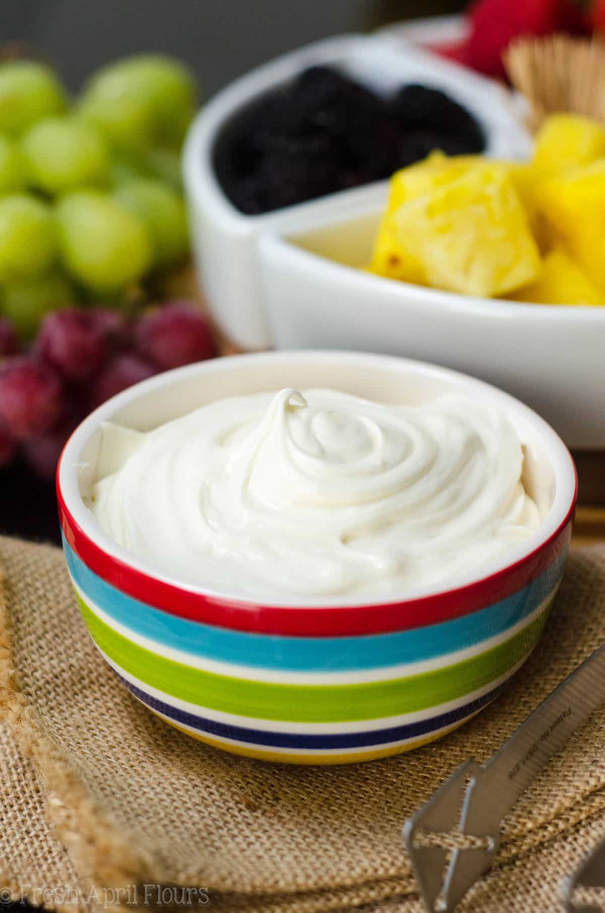 Classic Fruit Dip: Just two ingredients make the easiest and most delectable fruit dip. Jazz it up with a touch of your favorite extract!