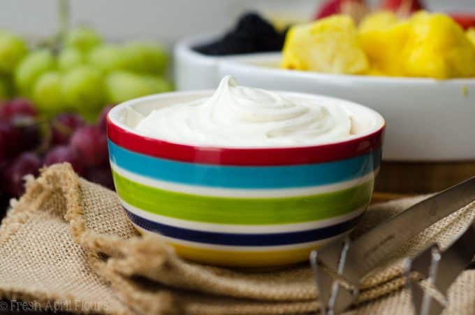 Classic Fruit Dip: Just two ingredients make the easiest and most delectable fruit dip. Jazz it up with a touch of your favorite extract!