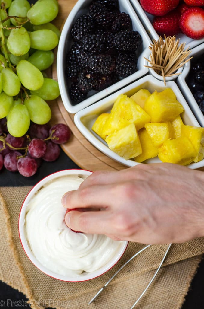 Classic Fruit Dip: Just two ingredients make the easiest and most delectable fruit dip. Jazz it up with a touch of your favorite extract!
