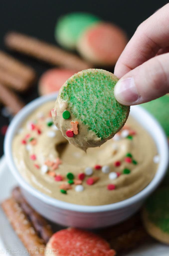 Gingerbread Dip: A smooth and velvety cream cheese dip flavored with molasses and seasonal spices.