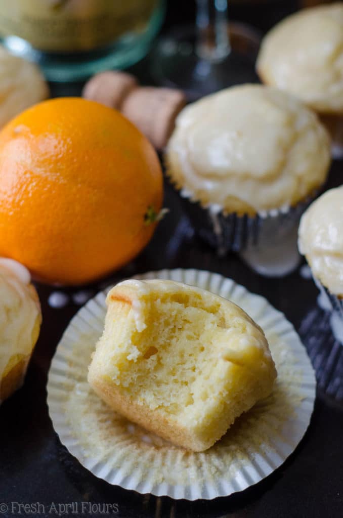 Glazed Mimosa Muffins: Tender citrus muffins made with a champagne reduction and topped with a boozy orange glaze are the sweetest way to get your mimosa fix.