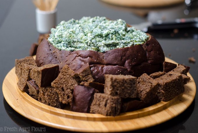 Spinach Dip: A simple creamy cheese dip filled with spinach. Serve it cold or warm it up!