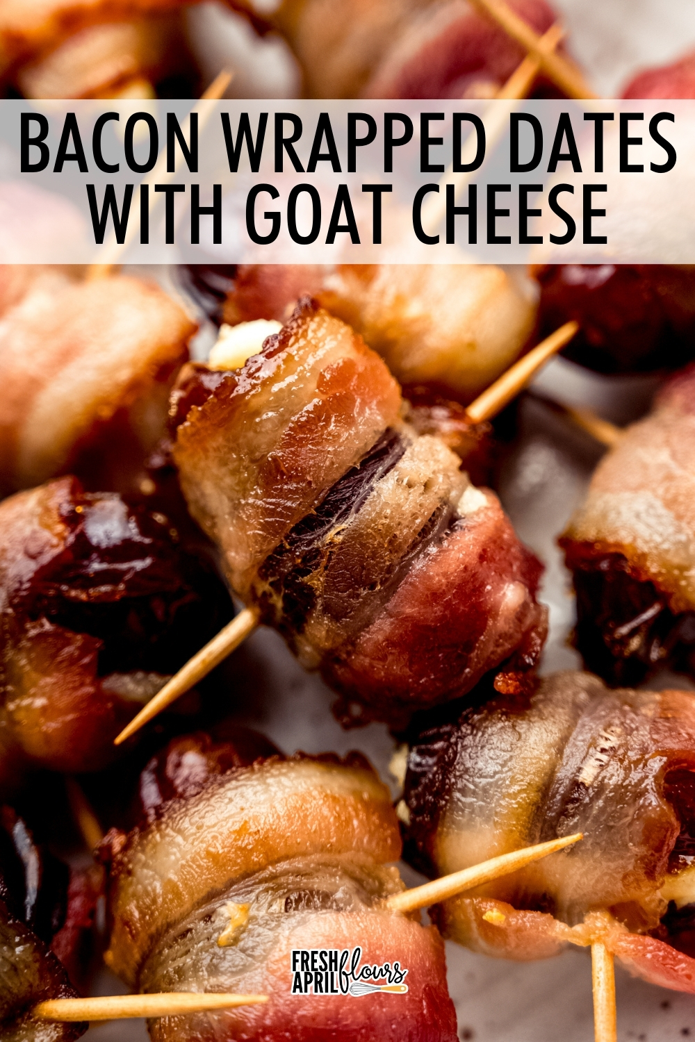 These sweet, savory, and creamy bacon wrapped dates stuffed with goat cheese are one of our favorite easy 3-ingredient appetizers. They're perfect for parties, holidays, or anytime you want a simple crowd-pleaser with big flavor. via @frshaprilflours