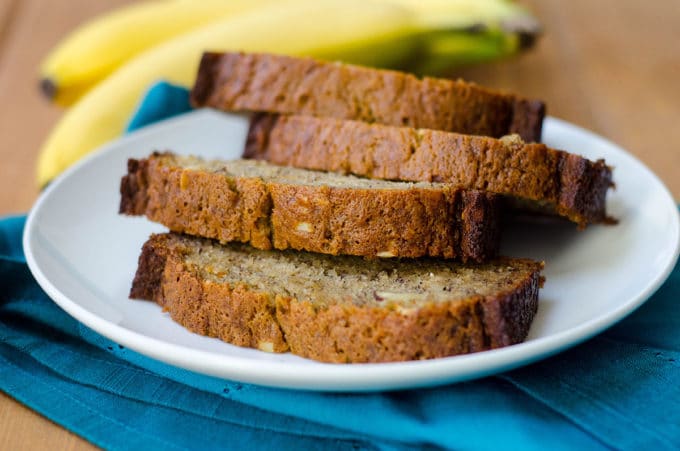 Classic Banana Bread: Spiced with a touch of cinnamon and studded with nuts, not much beats this classic quick bread!