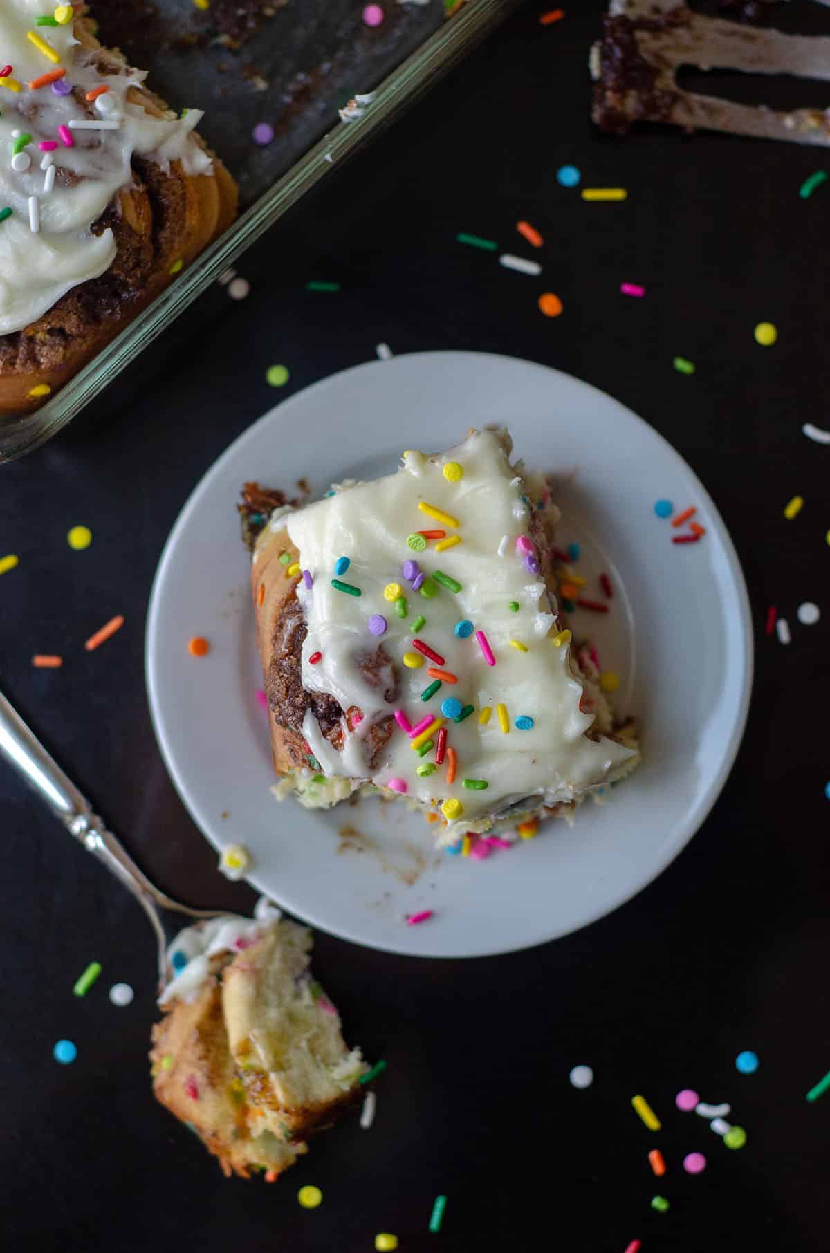 Funfetti Cinnamon Rolls Funfetti Cinnamon Rolls