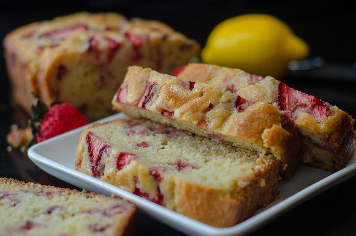 Strawberry Lemonade Quick Bread