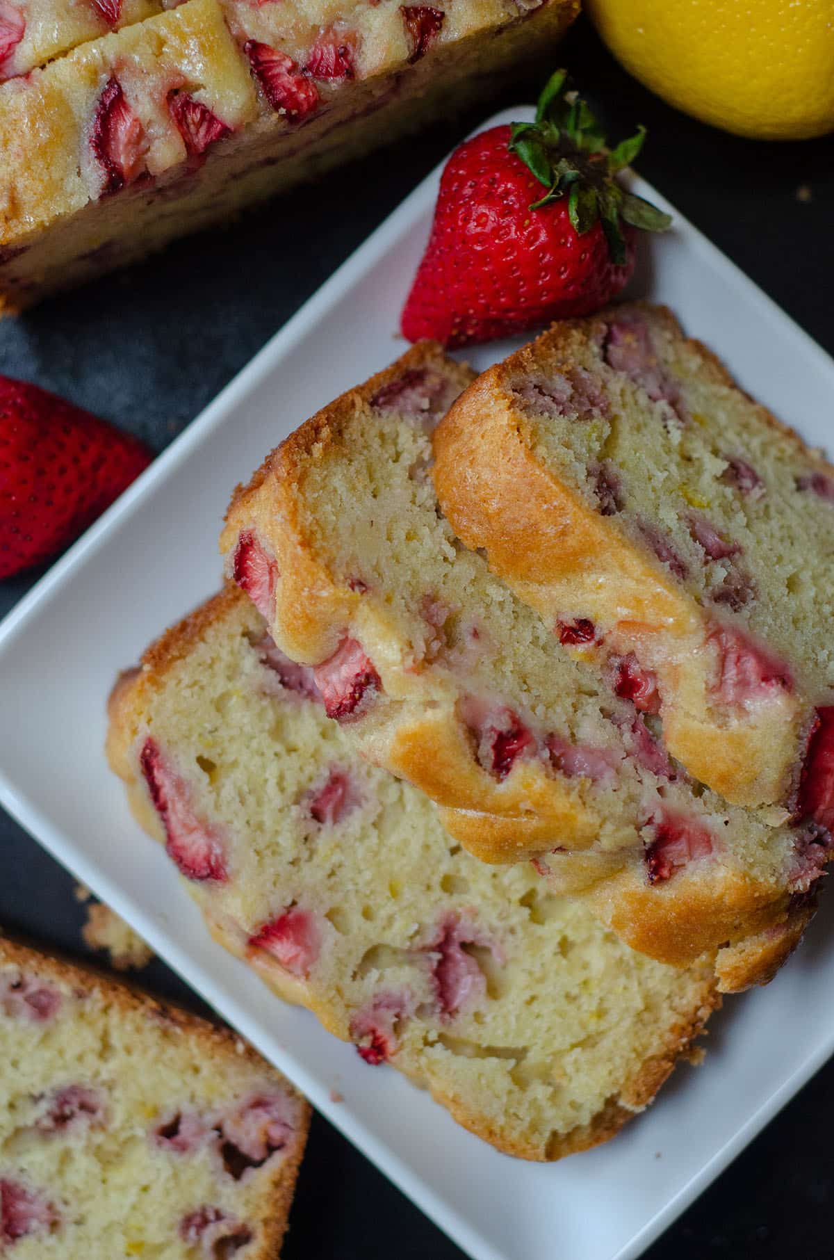 Strawberry Lemonade Quick Bread