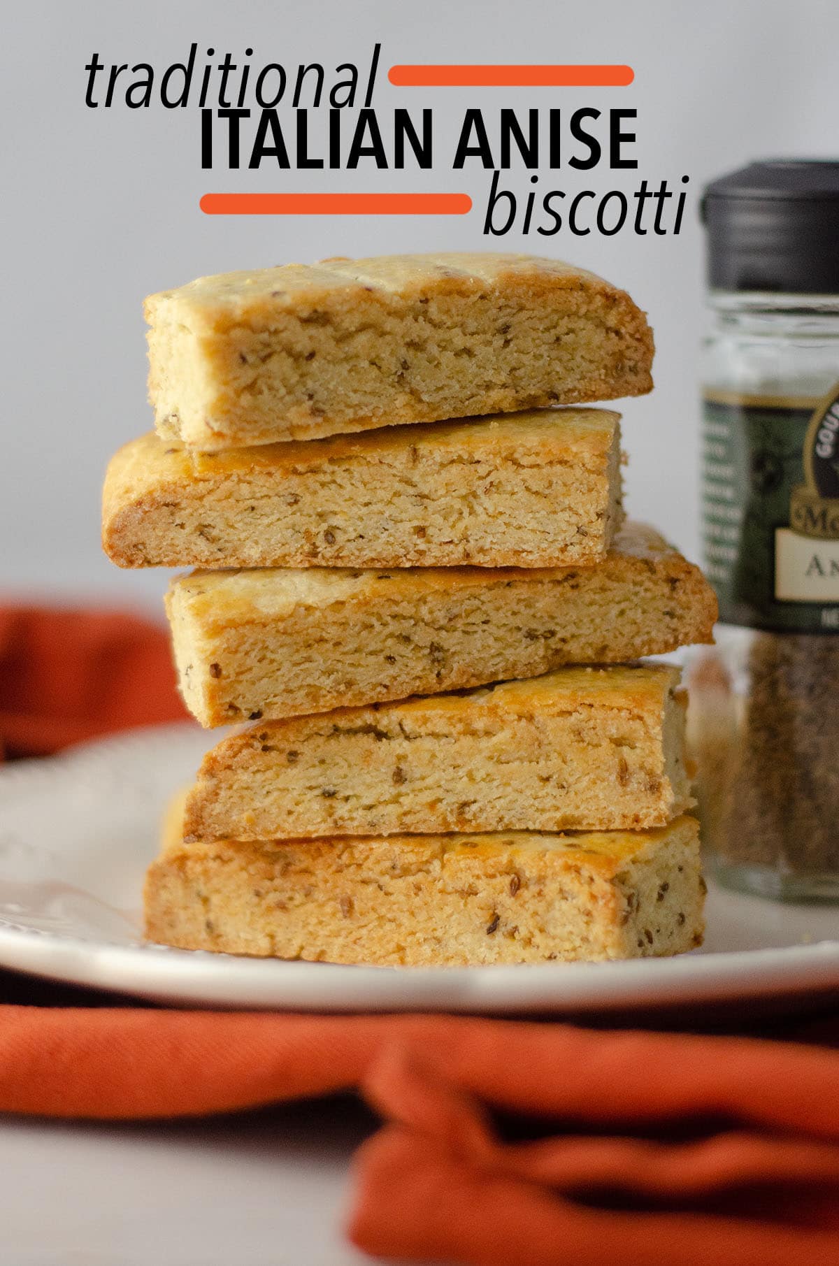 Traditional Italian Anise Biscotti: Basic biscotti cookies flavored with anise extract and anise seed. via @frshaprilflours