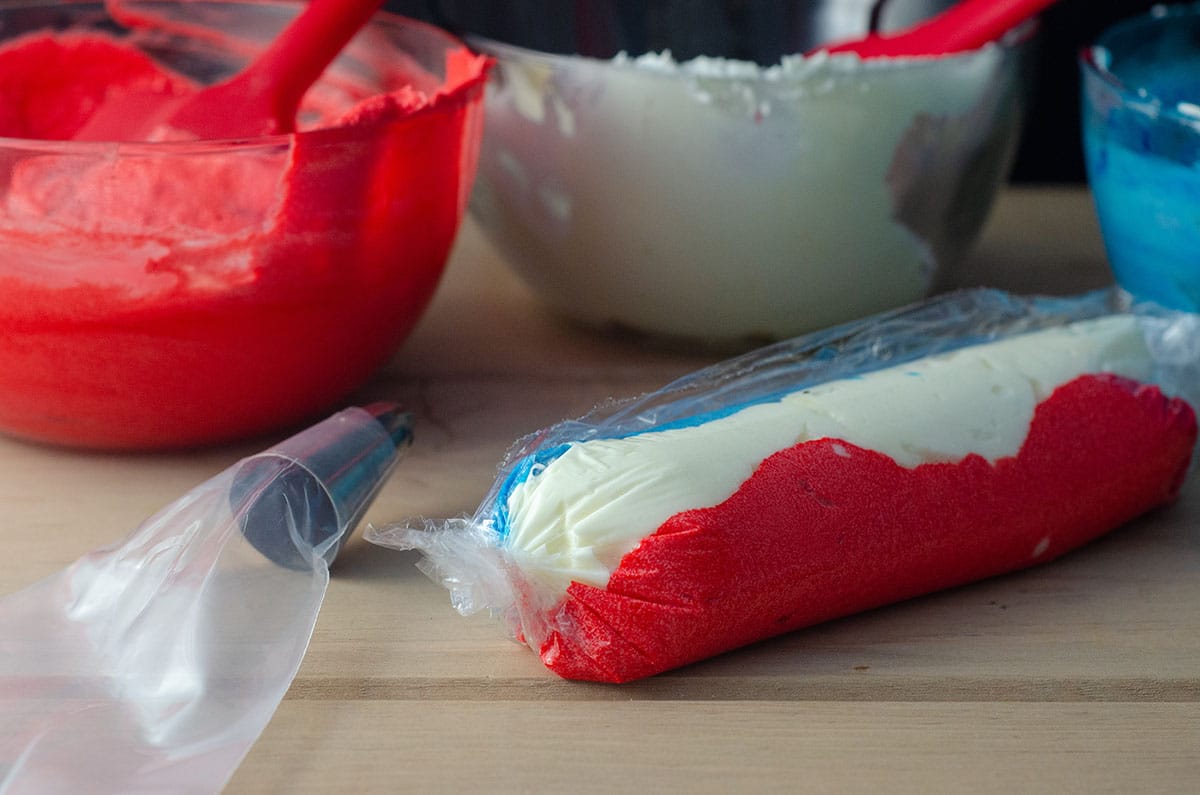 Red, White, & Blue Swirl Cupcakes: Beautifully swirled cupcakes that taste as great as they look! Perfect for any patriotic celebration or any time you want some American pride in your dessert.