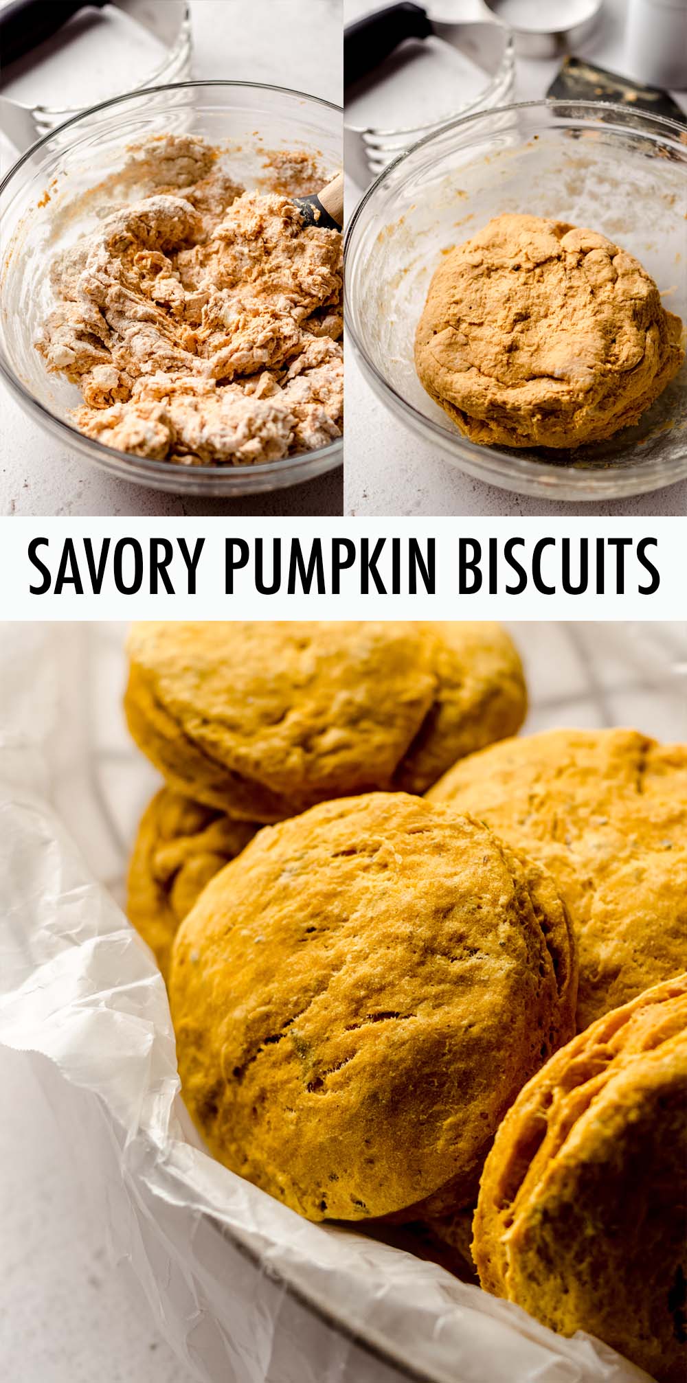 Flaky, buttery biscuits made with real pumpkin and spiced with sage, thyme, and ginger. via @frshaprilflours