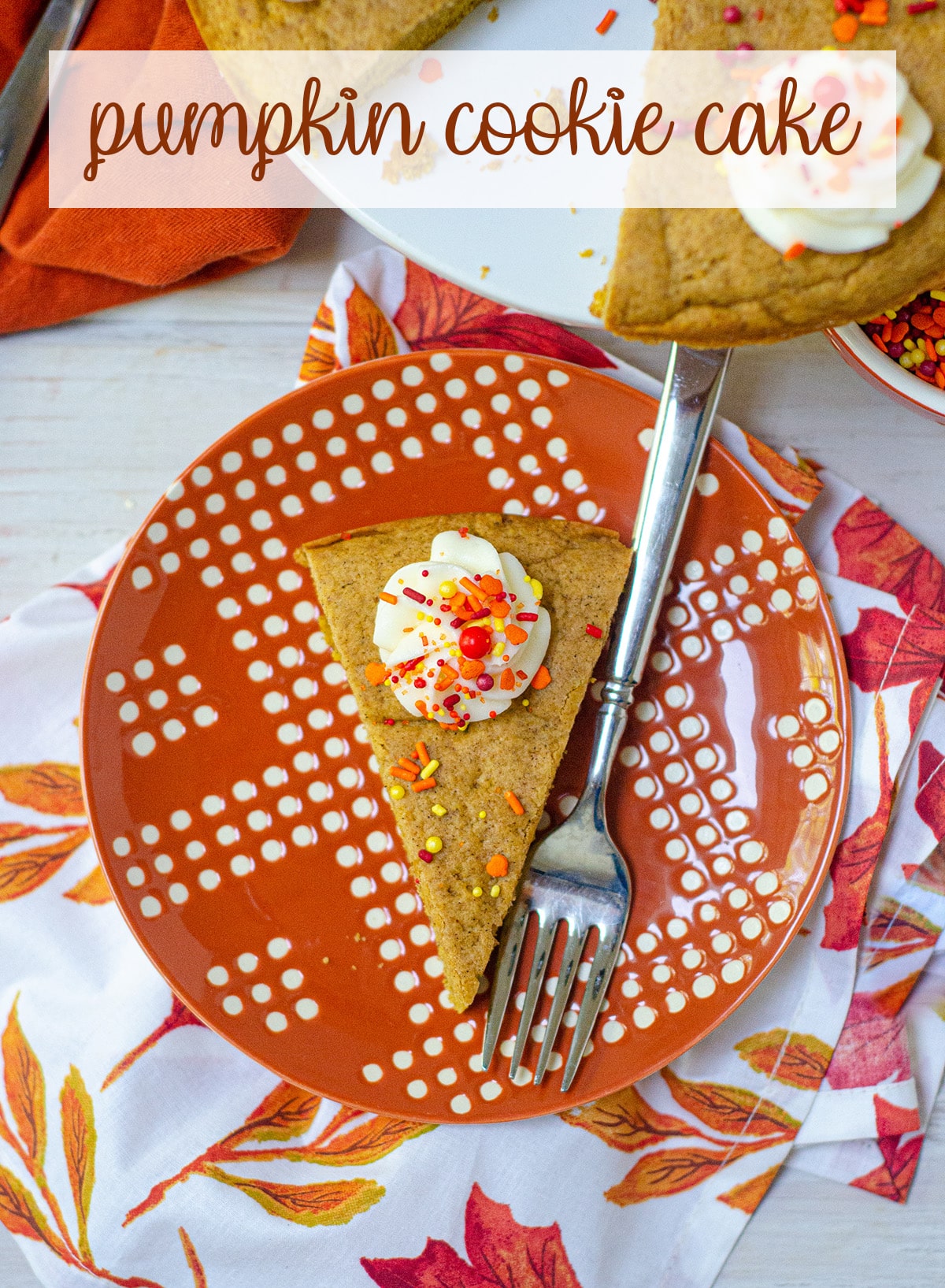 A soft and flavorful spiced cookie cake. The perfect treat for a fall birthday! via @frshaprilflours