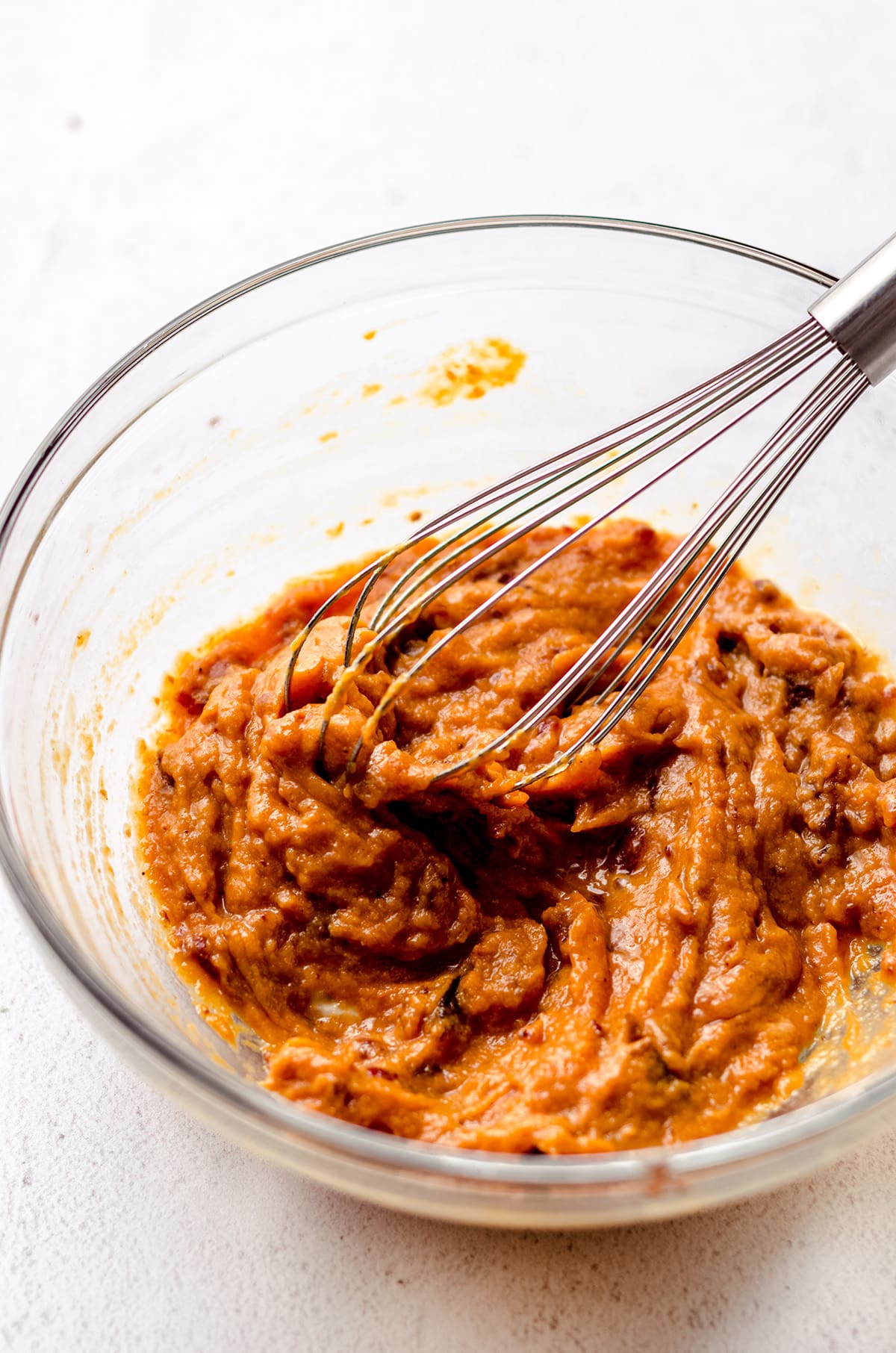 pumpkin puree with bacon mixed in for homemade dog treats