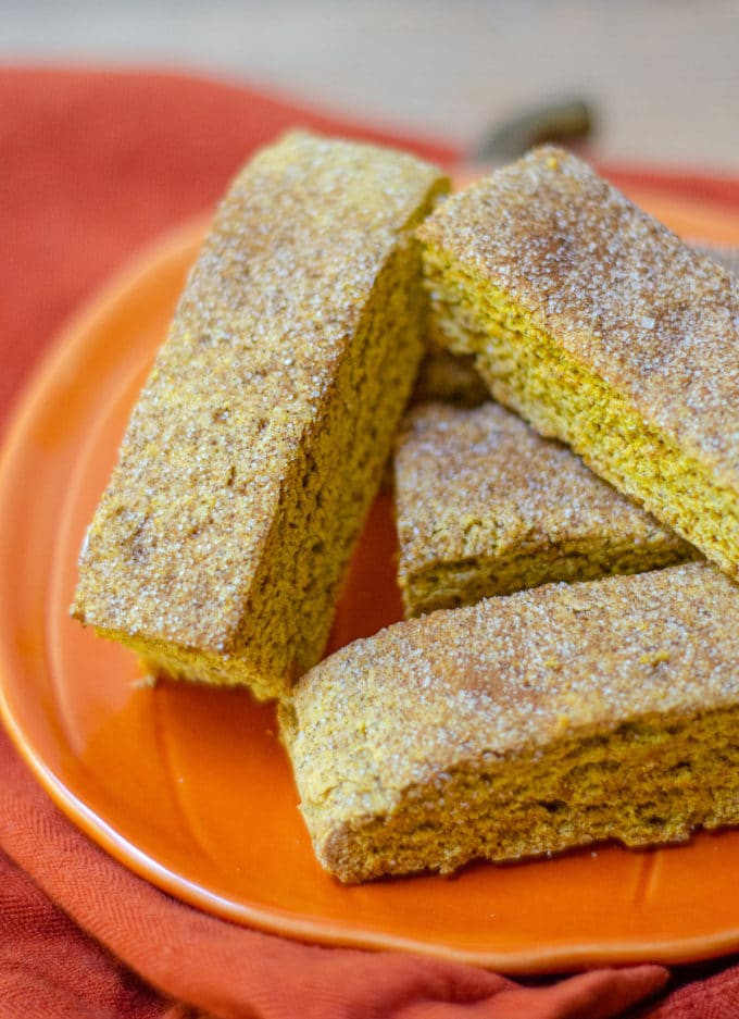 Pumpkin Spice Biscotti: Crunchy, flavorful biscotti get a fall makeover with real pumpkin purée and pumpkin pie spices.