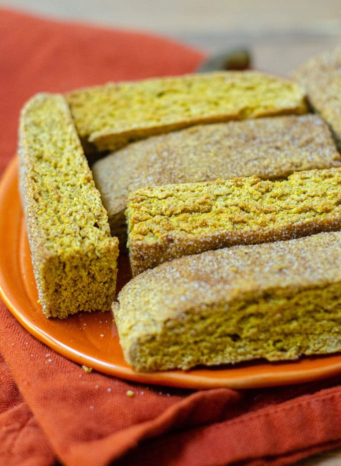 Pumpkin Spice Biscotti: Crunchy, flavorful biscotti get a fall makeover with real pumpkin purée and pumpkin pie spices.