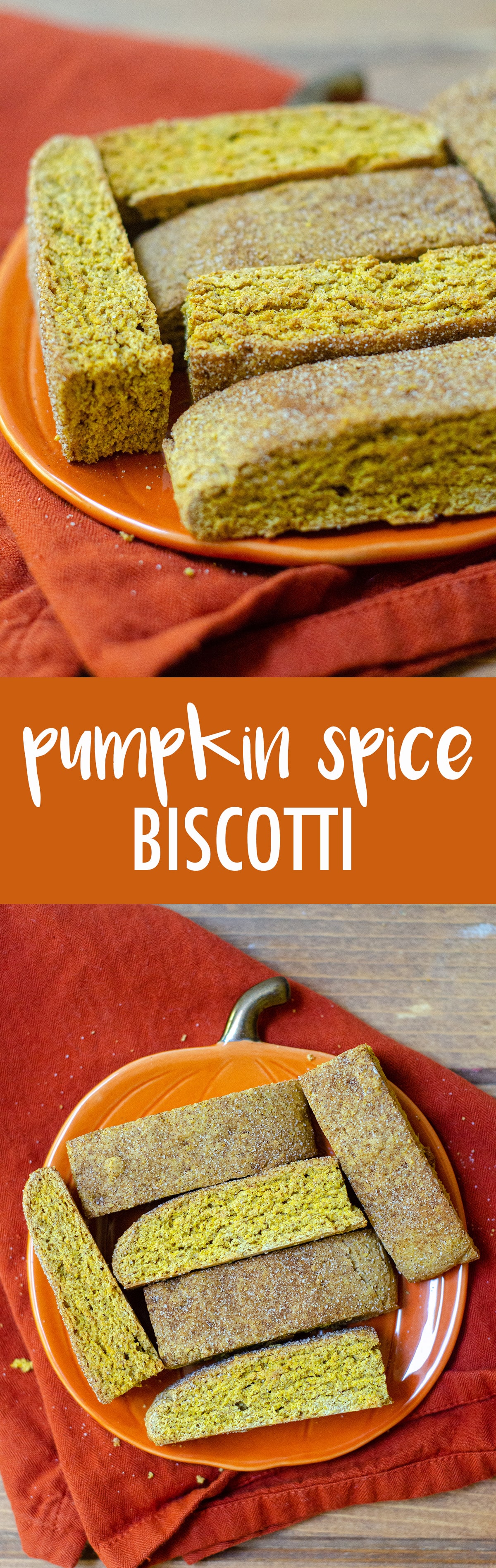 Pumpkin Spice Biscotti: Crunchy, flavorful biscotti get a fall makeover with real pumpkin purée and pumpkin pie spices. via @frshaprilflours