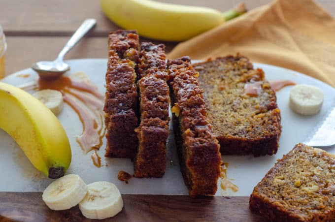 Salted Caramel Banana Bread: Classic banana bread gets swirled with salted bourbon caramel sauce for a jazzy take on the original.