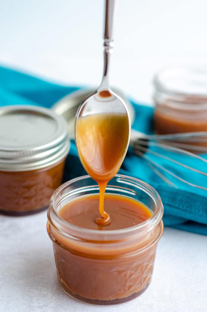 Bourbon Caramel Sauce: Learn to make your own salted caramel sauce at home. Add no bourbon or a lot of bourbon to make it something special!