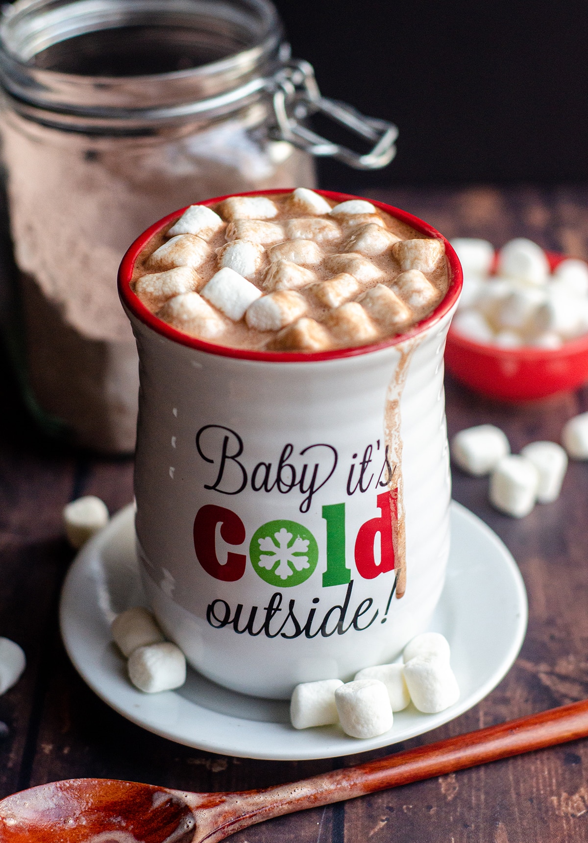 Ditch the store-bought and make your own homemade cocoa mix to keep in your pantry. It’s also perfect for gifting as a homemade holiday gift. via @frshaprilflours