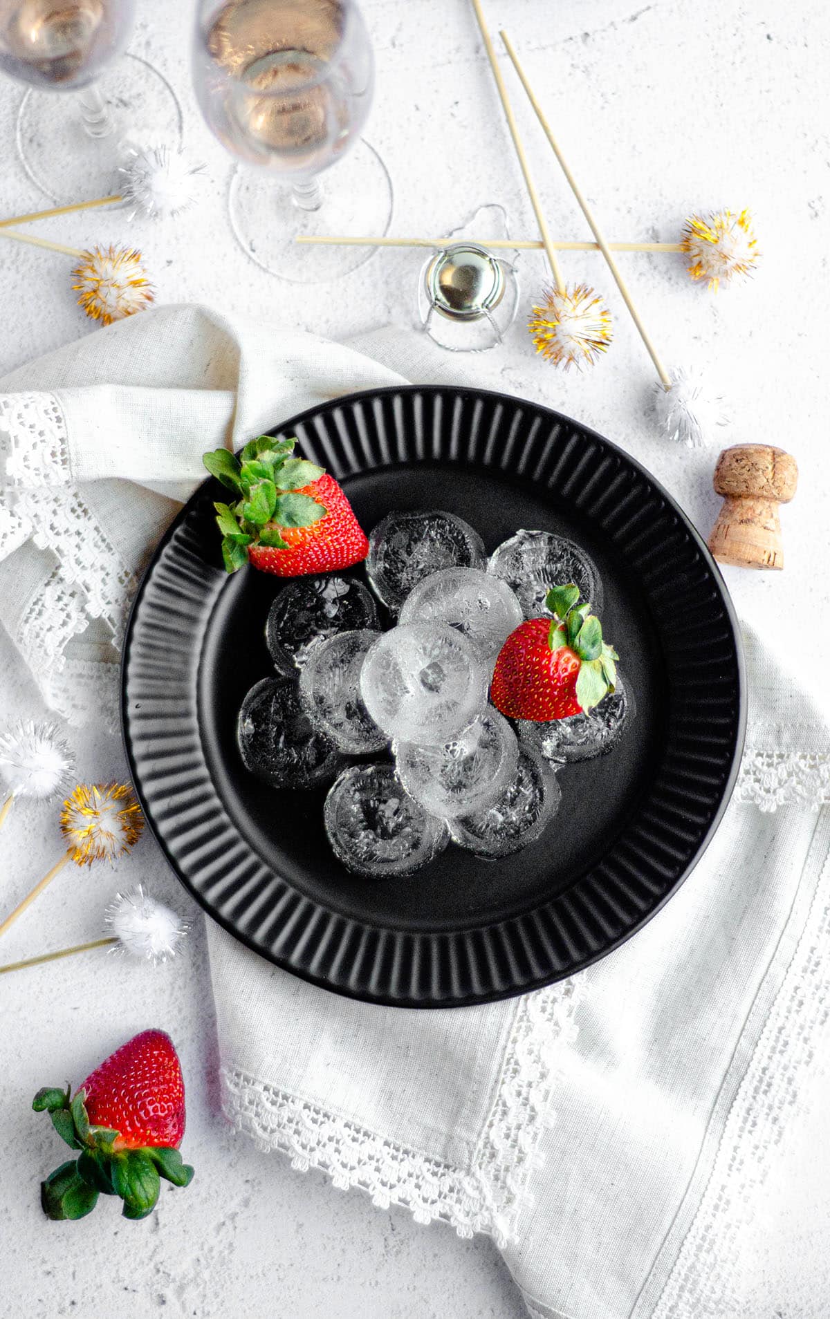 Sweet Champagne Gelatin Molds