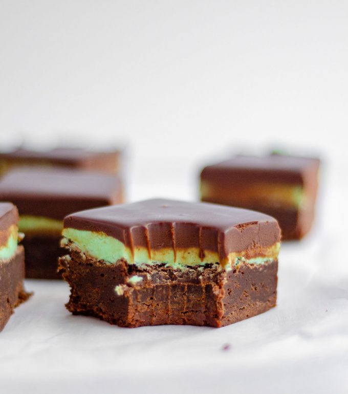 Mint Chocolate Brownies: These decadent mint chocolate brownies begin with a dense and fudgy brownie base that's topped with a creamy mint frosting and a layer of smooth chocolate ganache.