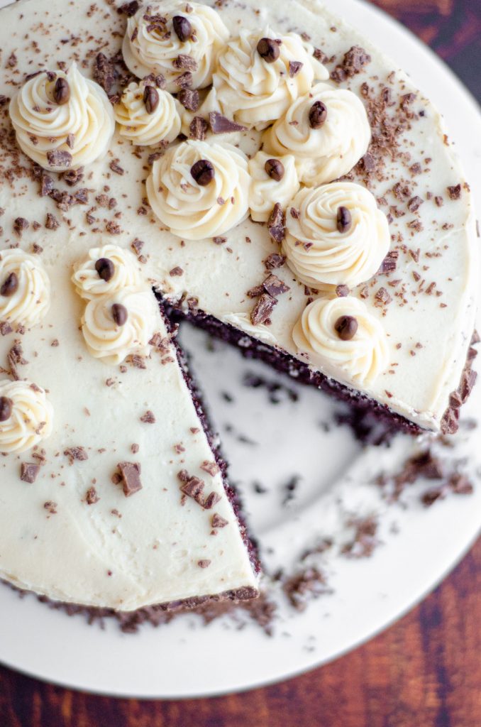 Mocha Cake with Coffee Buttercream: Rich chocolate cake flavored with coffee and topped with a creamy coffee buttercream.