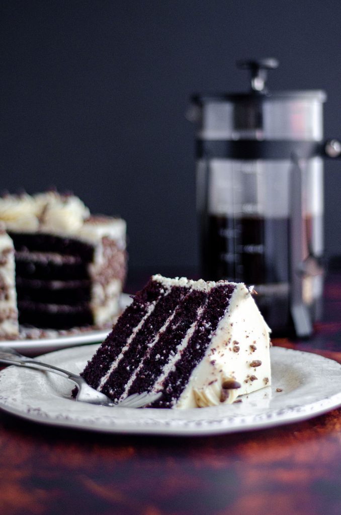 Mocha Cake with Coffee Buttercream: Rich chocolate cake flavored with coffee and topped with a creamy coffee buttercream.