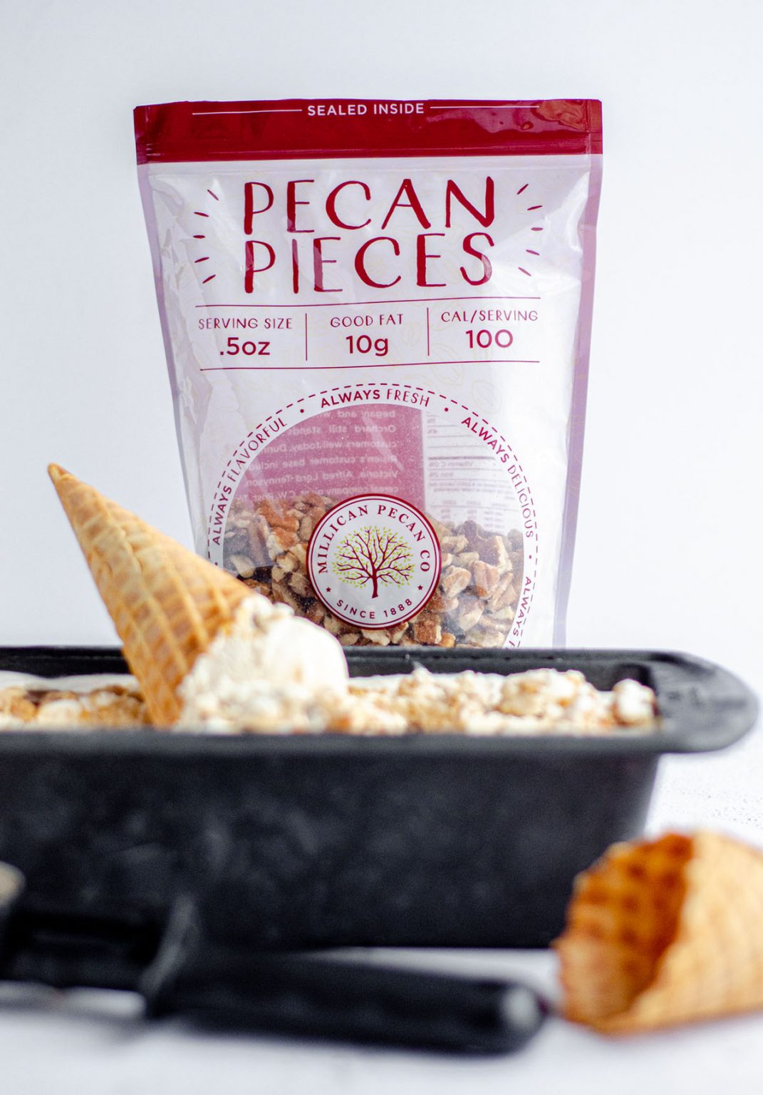 Praline Ice Cream Fresh April Flours