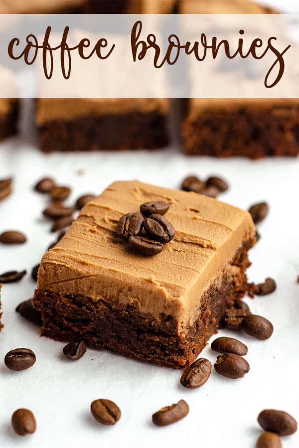 Rich scratch brownies flavored with concentrated coffee and topped with a creamy mocha frosting. via @frshaprilflours