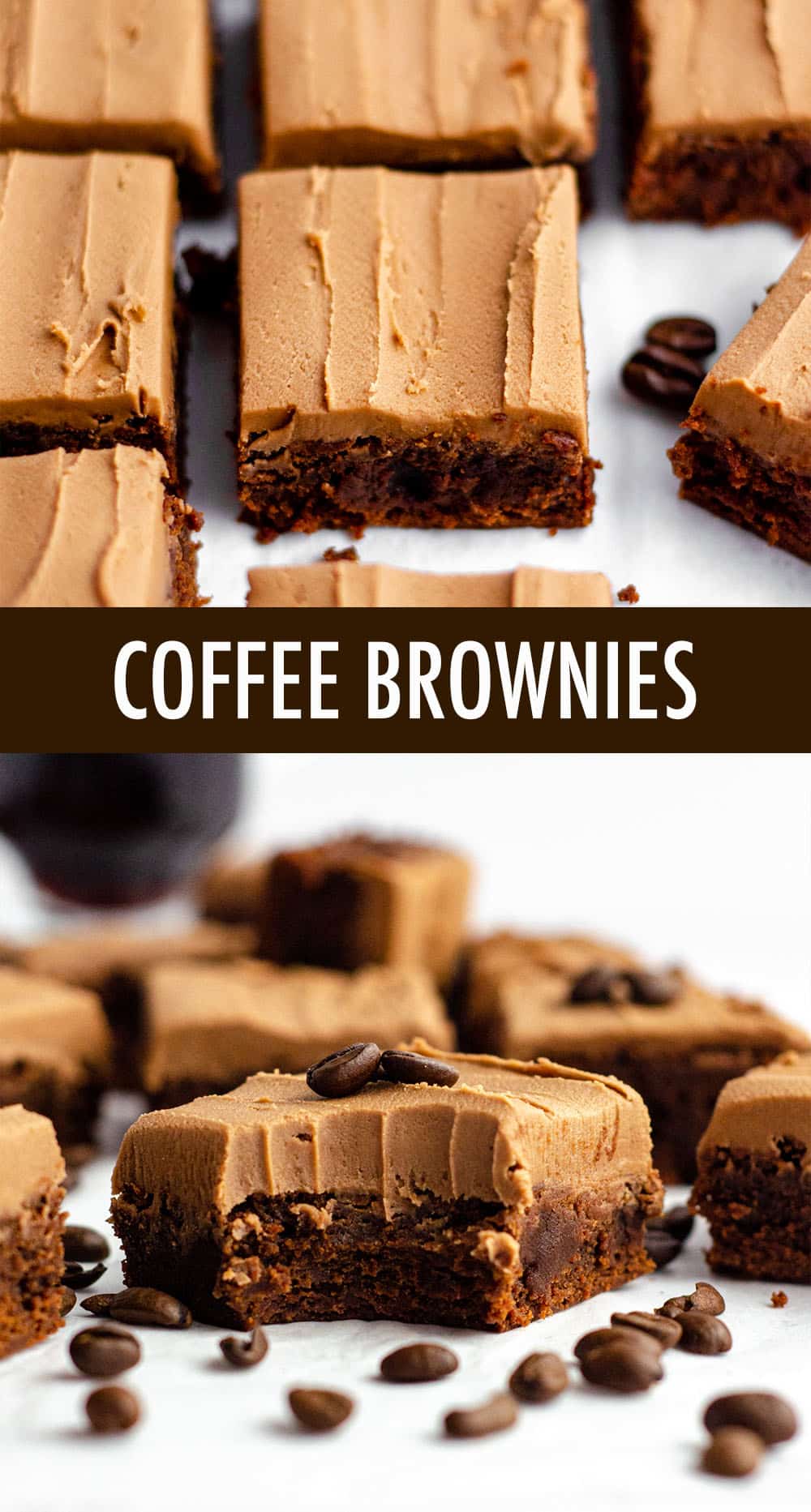 Rich scratch brownies flavored with concentrated coffee and topped with a creamy mocha frosting. via @frshaprilflours