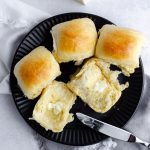 Easy Yeast Rolls: These easy yeast rolls are made with simple ingredients and are perfect for yeast bread beginners. This recipe results in soft, pillowy rolls that can be made ahead of time and allowed to rest overnight in the refrigerator or baked right away.