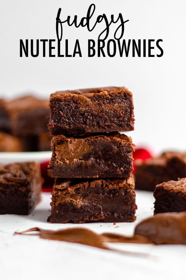 Fudgy Nutella Brownies