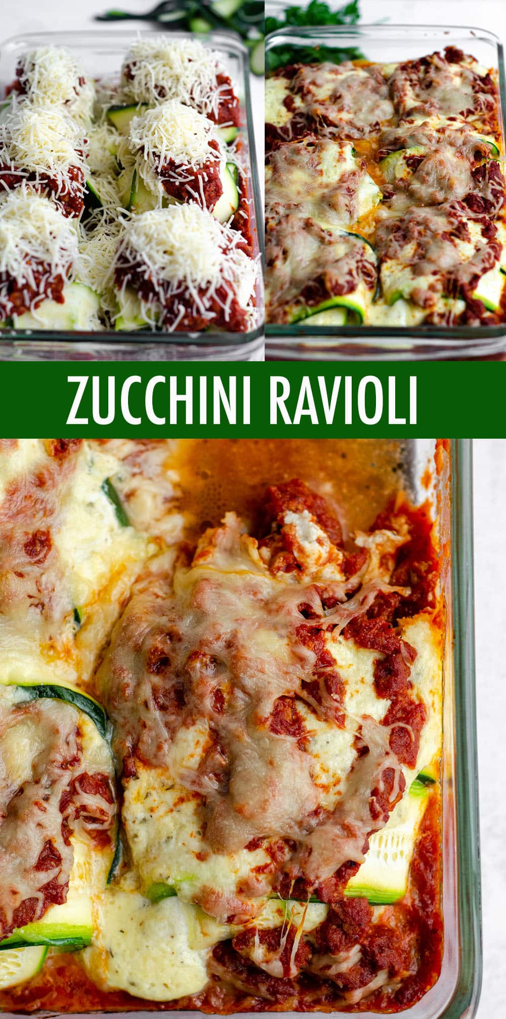 Traditional ravioli get a vegetable makeover-- use zucchini in place of pasta for a gluten free, keto, or low carb ravioli substitute. These simple zucchini ravioli bring all the flavor and filling without the noodles! via @frshaprilflours