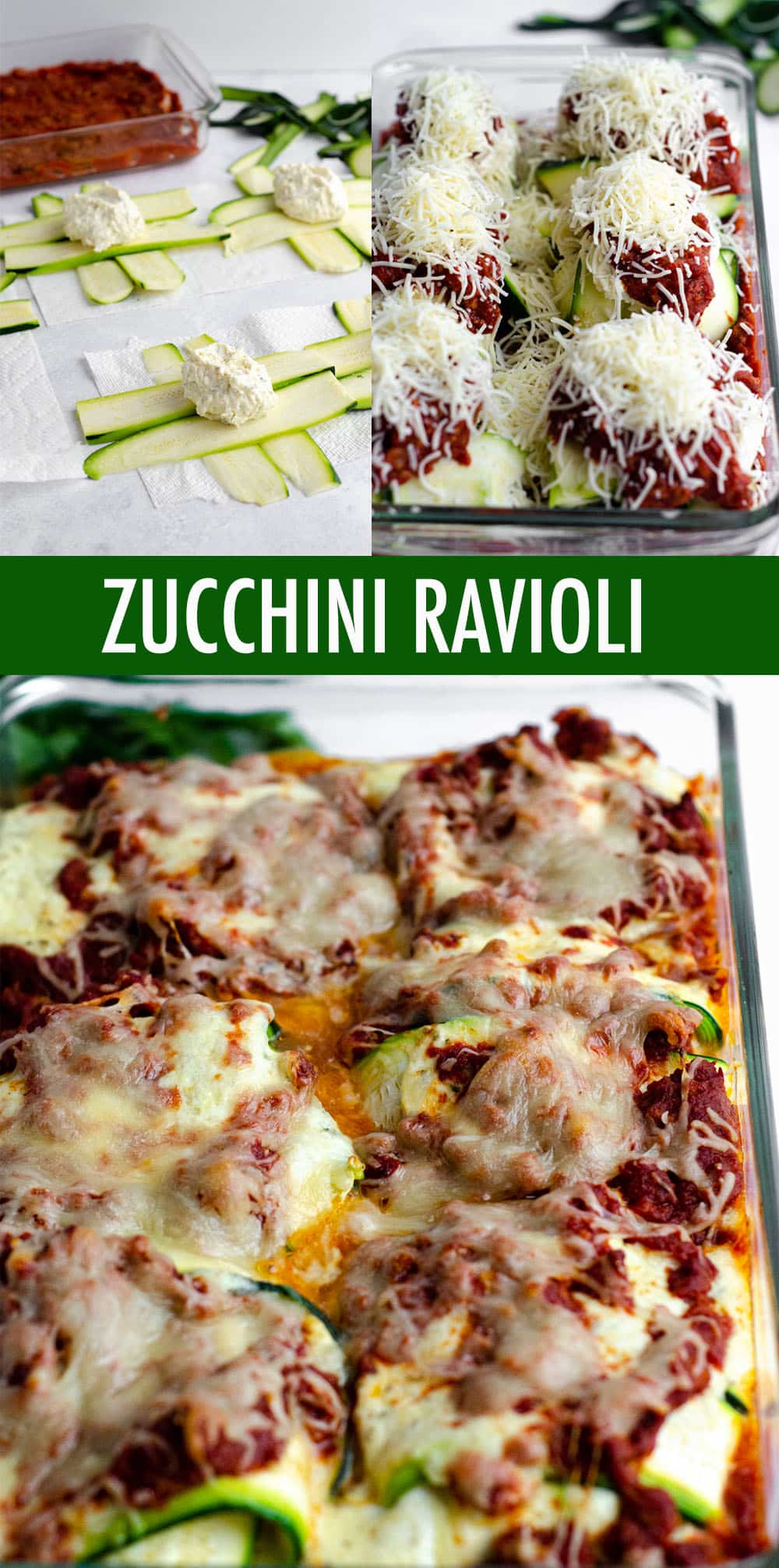 Traditional ravioli get a vegetable makeover-- use zucchini in place of pasta for a gluten free, keto, or low carb ravioli substitute. These simple zucchini ravioli bring all the flavor and filling without the noodles! via @frshaprilflours