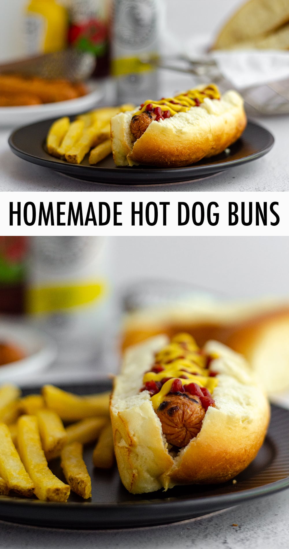 These easy homemade hot dog buns will be a new favorite addition to your cookout. This recipe makes 10, so you'll never be stuck with 2 extra buns ever again! via @frshaprilflours