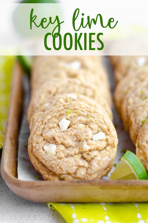 Easy drop cookies bursting with tangy Key lime juice, crunchy graham cracker crumbs, and creamy white chocolate. via @frshaprilflours