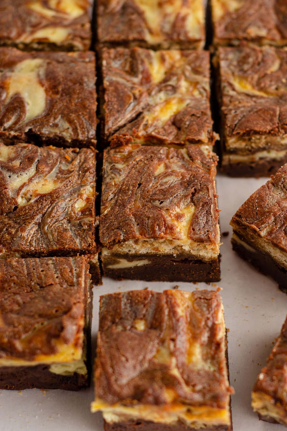 sliced tiramisu brownies