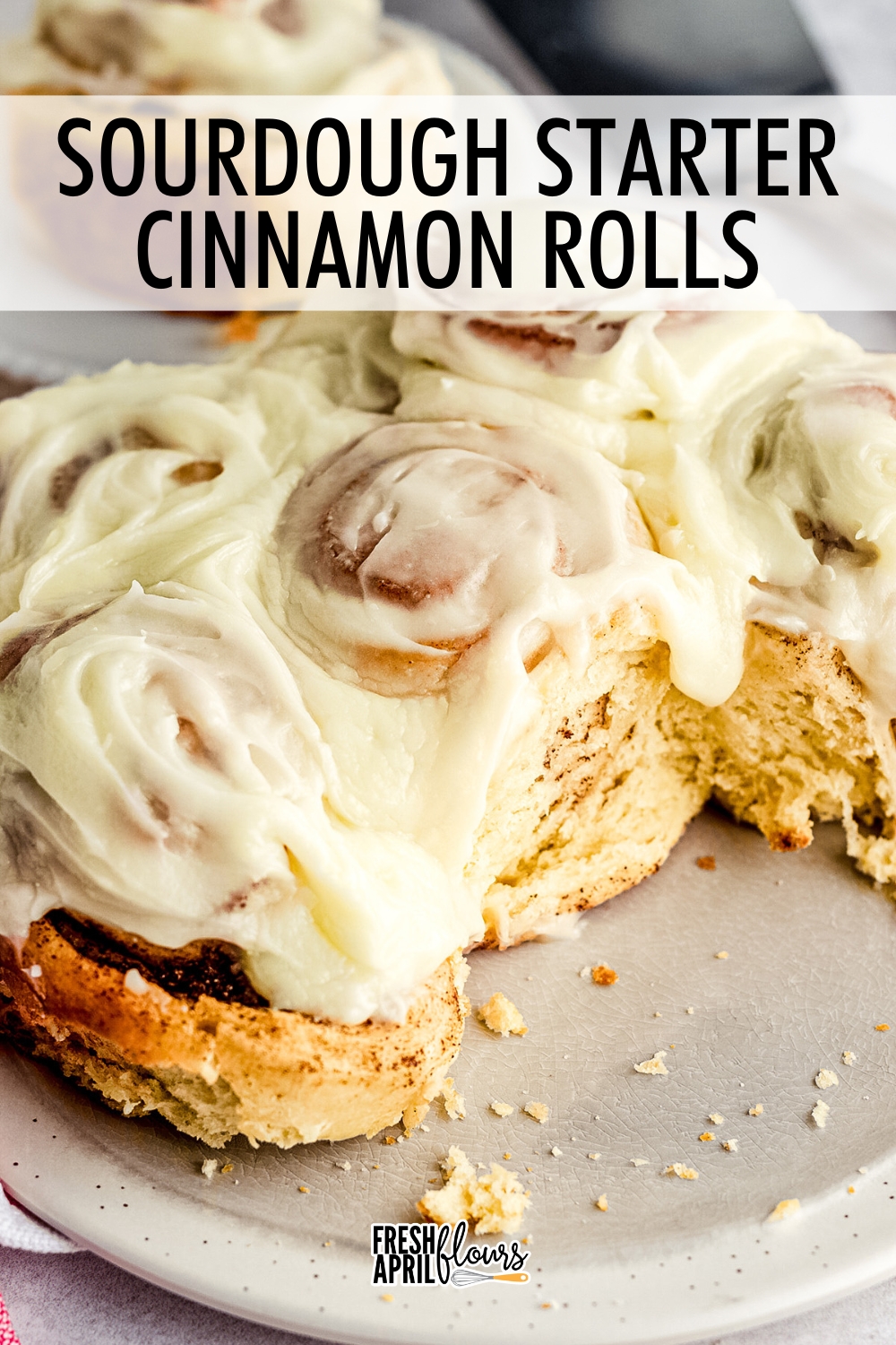 Use your bubbly, active sourdough starter for this soft and supple small batch sourdough cinnamon roll recipe. No yeast required, all of my easy instructions and photos to help you, and my best tips for preparing them ahead of time. I’ve also included a sample timeline/schedule included to ensure your success! via @frshaprilflours