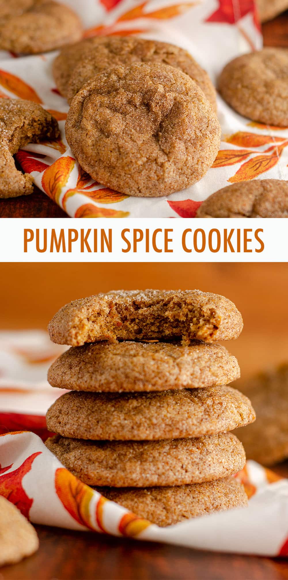 These eggless chewy pumpkin spice cookies are like a pumpkin snickerdoodle, coated in a spiced cinnamon sugar with a perfectly soft and chewy interior bursting with pumpkin flavor. via @frshaprilflours