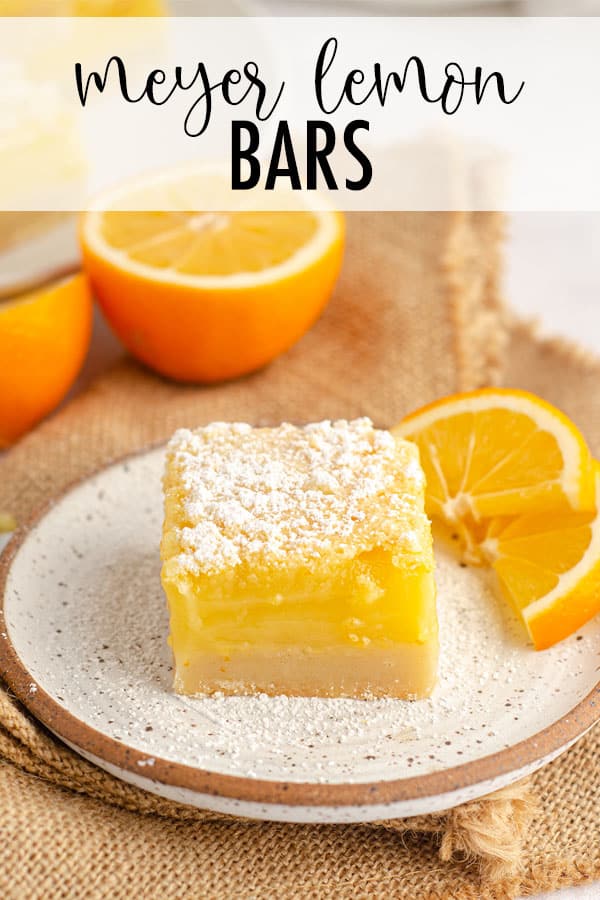 Not your average lemon square-- these ultra thick and creamy Meyer lemon bars sit atop a buttery shortbread crust and will be the last lemon bar recipe you'll ever need! via @frshaprilflours