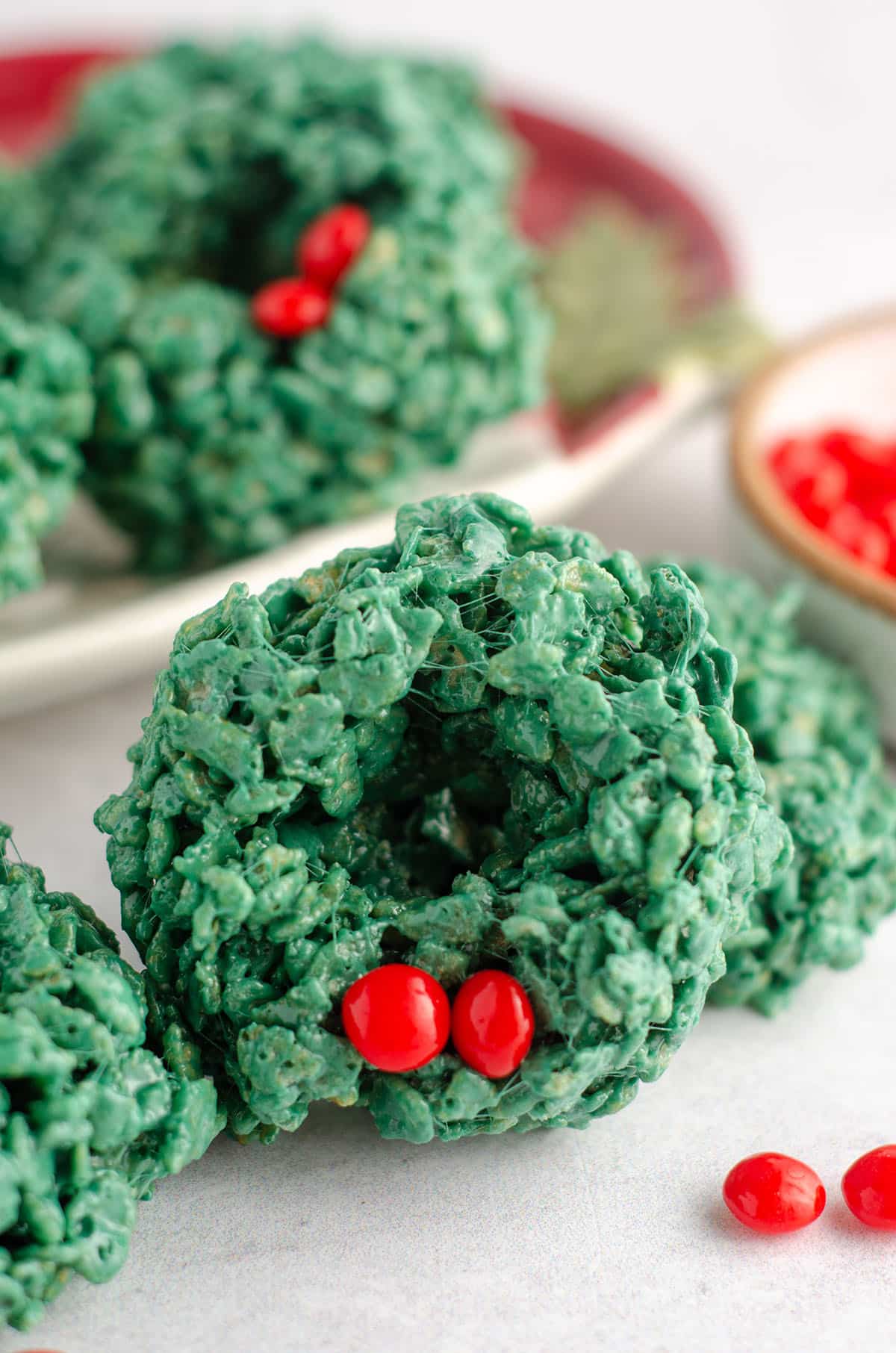 rice krispies wreath