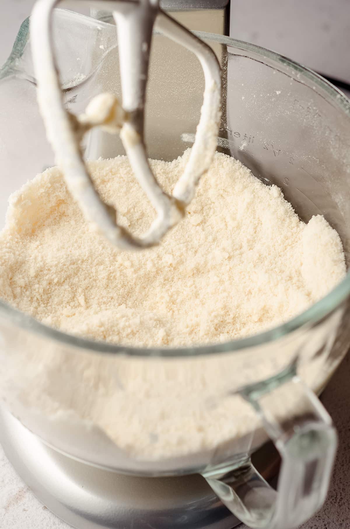 white cake batter in a bowl