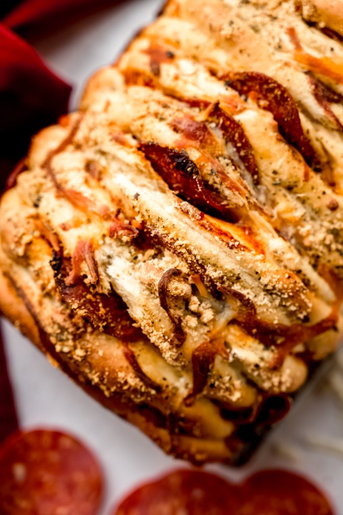 Pizza pull-apart bread.