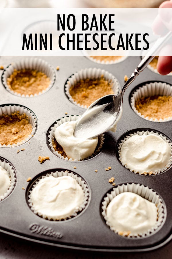 These no bake mini cheesecake bites with crunchy graham cracker crusts are perfect for when you don't want to turn on the oven or just want to whip up quick bites of cheesecake for individual servings. Top with your favorite sauces, curds, jams, fruits, or whipped cream. via @frshaprilflours