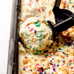 ice cream scoop scooping birthday cake ice cream