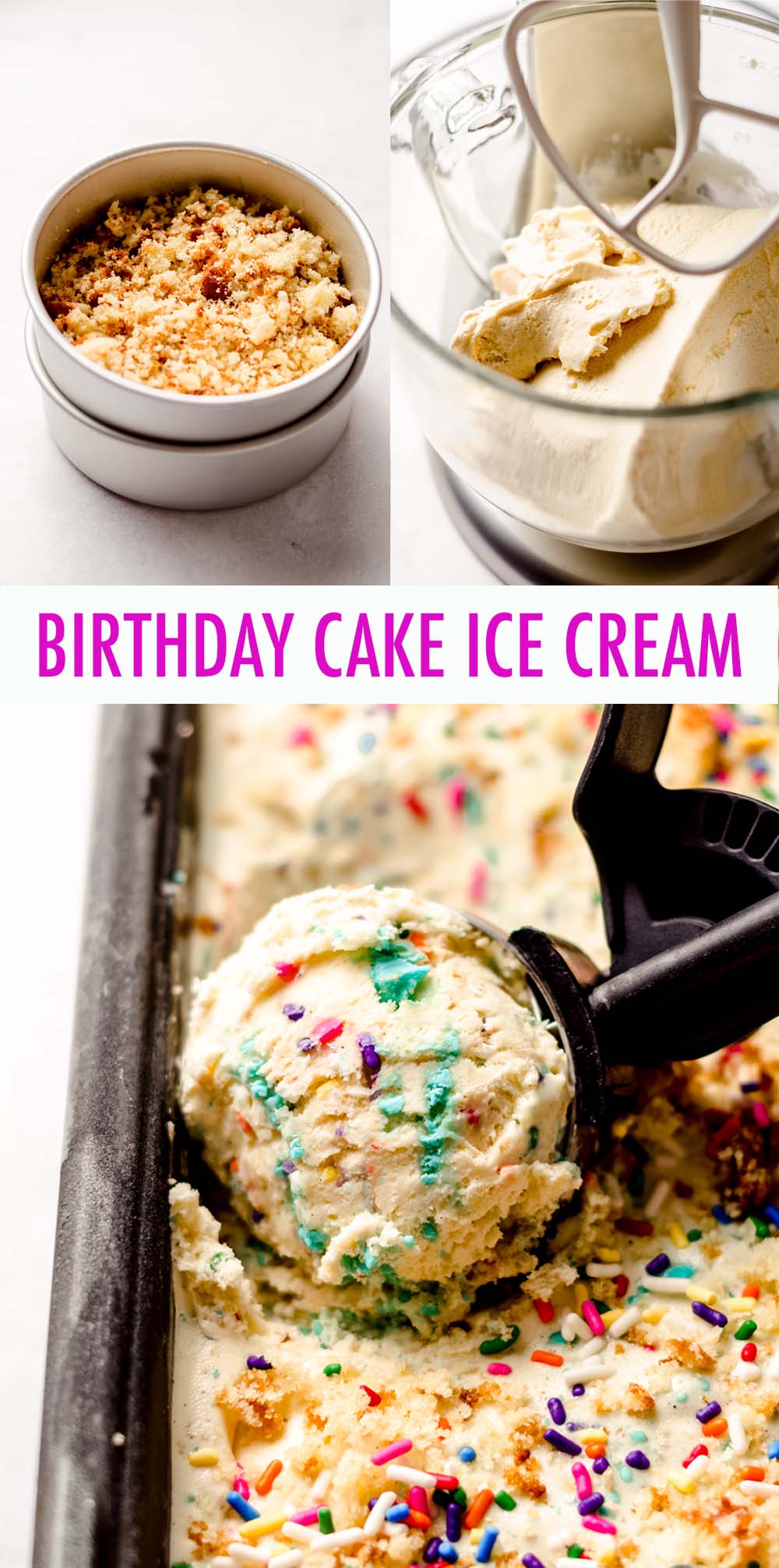 Use up cake trimmings and leftover frosting (or leftover cupcakes) to jazz up store-bought ice cream, or go for gold and make your own ice cream base! via @frshaprilflours