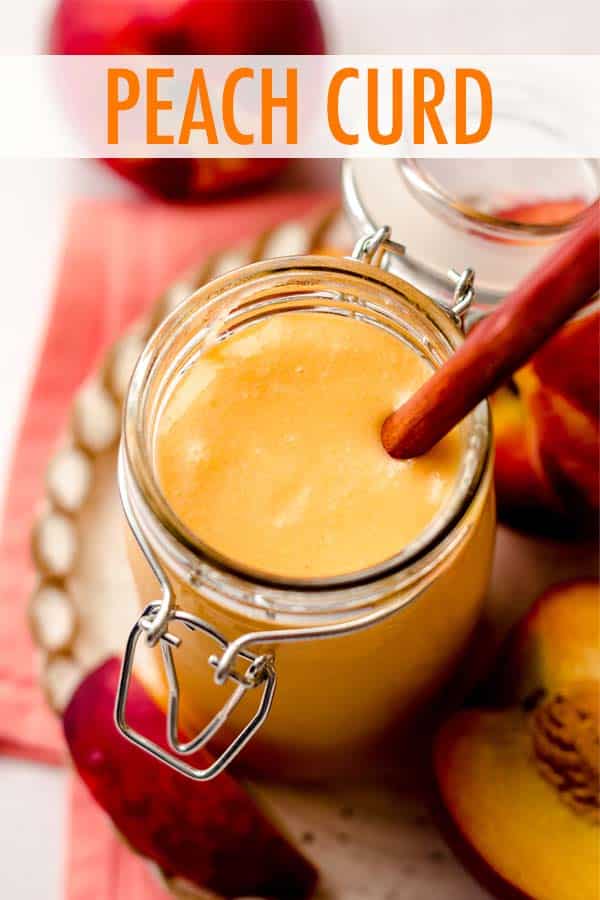 Sweet and creamy peach curd made from fresh peaches and a few simple ingredients. Perfect for filling cakes, pies, and cupcakes, or using as a spread or topping. via @frshaprilflours
